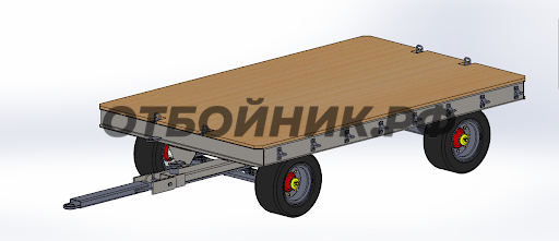 Платформенная тележка для больших грузов ПТБГ-005- фото 1