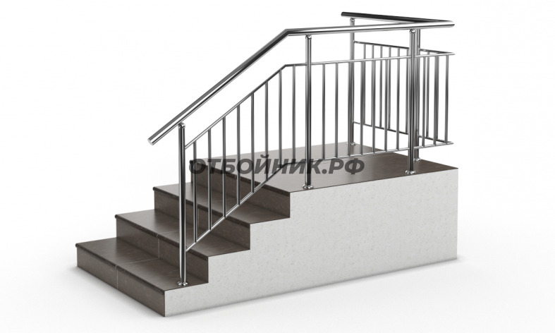 Перила металлические для лестницы ПНСЛ-001- фото 1