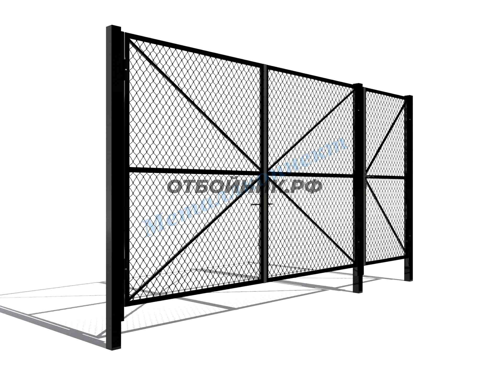 Забор на металлическом каркасе ЗМК-009- фото 1