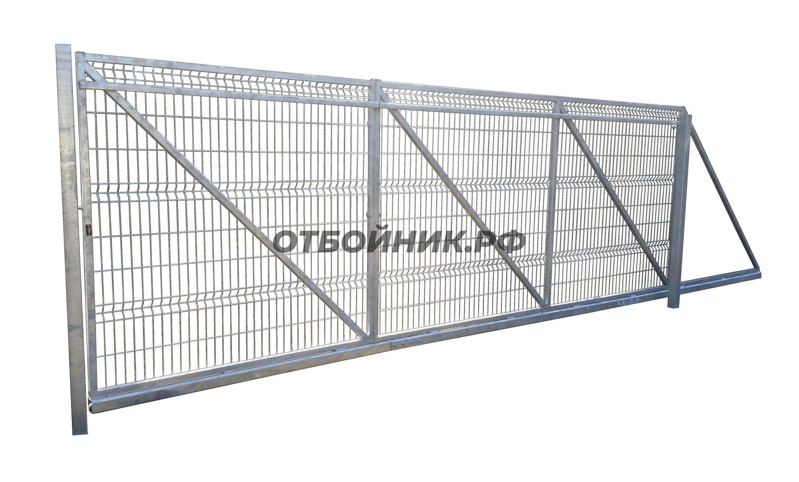 Забор на металлическом каркасе ЗМК-012- фото 1