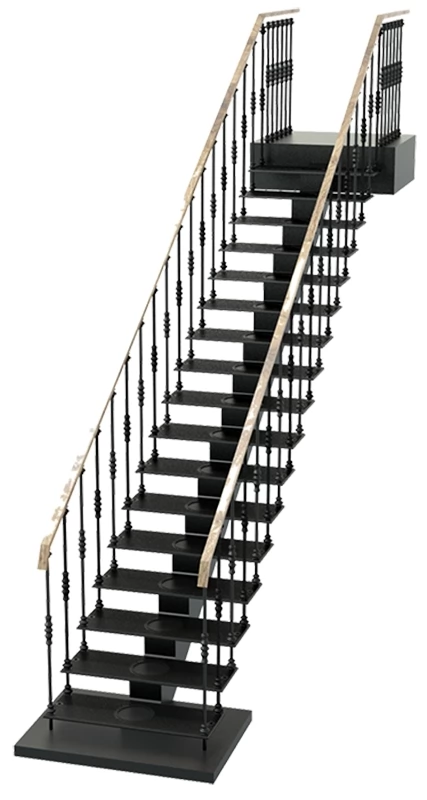Лестница чугунная маршевая SF23 1100 х 4740 мм- фото 1